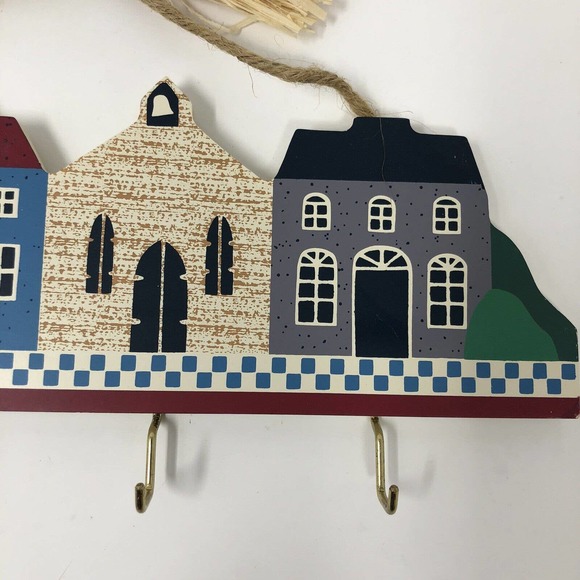 Avon Country House Wall Decoration with 4 Hooks Farmhouse Cottage Vintage New - Picture 4 of 8
